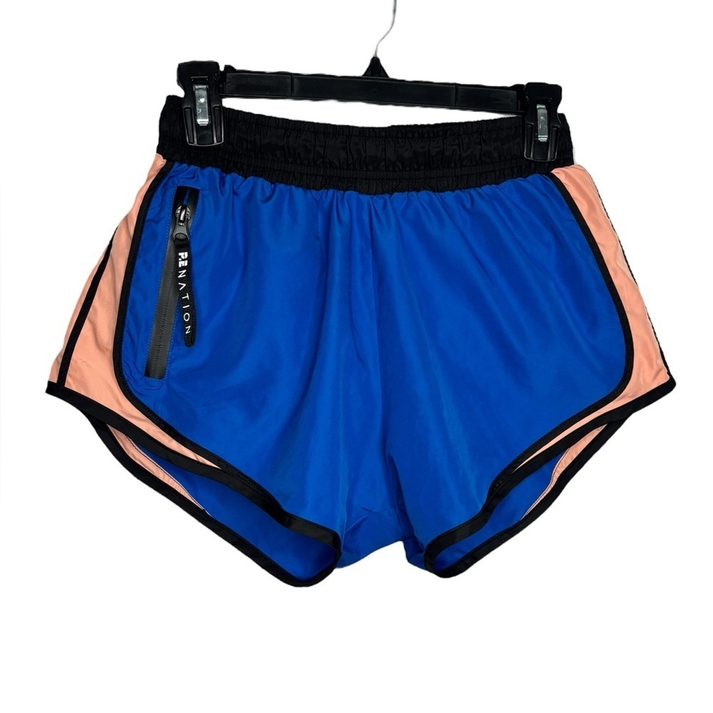 P.E NATION Sprint Vision Shorts In Blue Bright Size Small